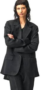 ADNYM ATELIER SATIJNEN JASJE, MAAT S (NEW €595)️️️💖💖💖, Zwart, Ophalen of Verzenden, Zo goed als nieuw, Jasje