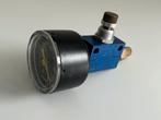 Festo GR 1/8 snelheidregelventiel (0,1-10 bar) + vacuummeter, Doe-het-zelf en Verbouw, Compressors, Ophalen of Verzenden, Gebruikt