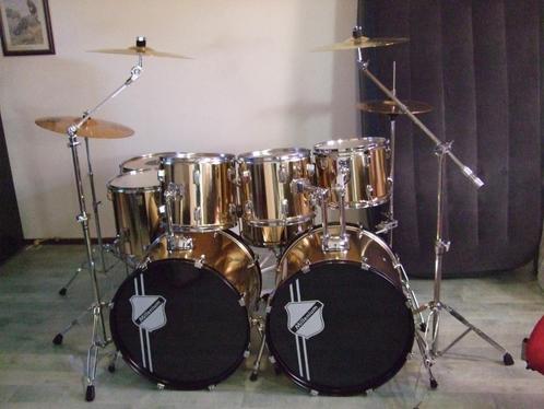 Dubbel of Enkel base Millennium drumstel te koop, Muziek en Instrumenten, Drumstellen en Slagwerk, Zo goed als nieuw, Overige merken