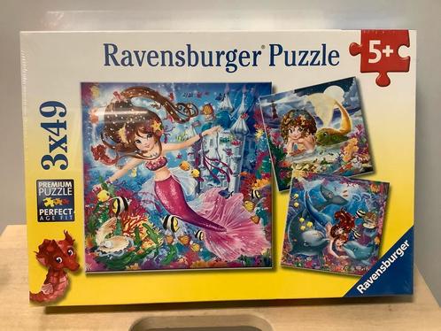 3x Puzzel Nieuw zeemeerminnen Ravensburger onderwater wereld, Kinderen en Baby's, Speelgoed | Kinderpuzzels, Nieuw, 4 tot 6 jaar