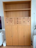 Grote Hülsta beuken wandkast met leuke indeling., Huis en Inrichting, Ophalen, Zo goed als nieuw, Minder dan 150 cm, Minder dan 100 cm