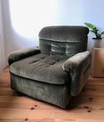 Vintage sofa jaren 70/80 Oost-Duitsland donkergroen velours, Ophalen, Gebruikt, Eenpersoons, Vintage