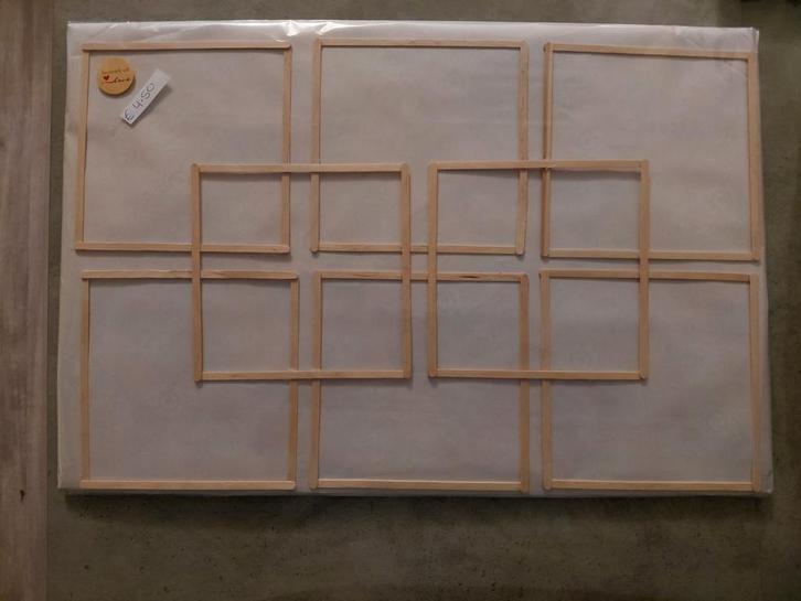 Handgemaakt Wandpaneel - Decoratief, Huis en Inrichting, Woonaccessoires | Schilderijen, Tekeningen en Foto's, Nieuw, Overige typen
