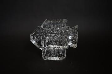vintage brutalist pukeberg vis glas ijsglas Westerberg 60 70 beschikbaar voor biedingen