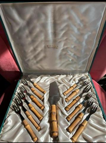 Vintage Monneret Bestekset Bamboe - Jaren '50/'60 beschikbaar voor biedingen