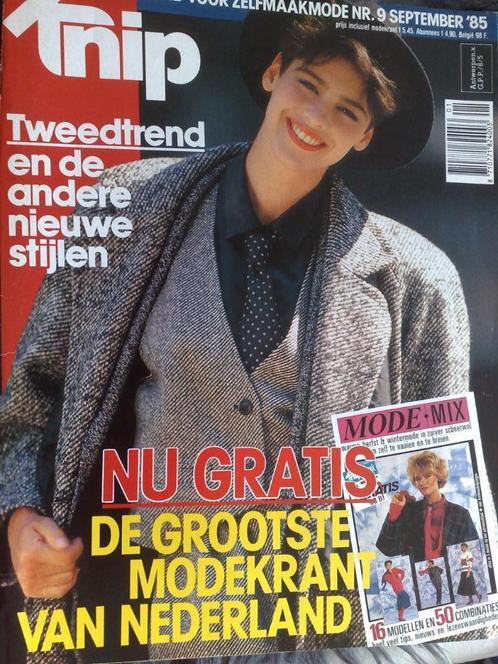 Knipmode zelfmaakmode september nr. 9 / 1985, Hobby en Vrije tijd, Kledingpatronen, Gebruikt, Knipmode, Verzenden