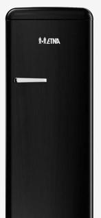 Koelkast Etna mooi zwart goedwerkende koelkast met vriesvak, Witgoed en Apparatuur, Koelkasten en IJskasten, Met vriesvak, Zo goed als nieuw