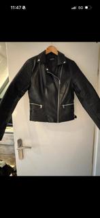 Zwarte leren jas van Coolcat - Maat L, Ophalen of Verzenden, Maat 42/44 (L), Zwart, Jasje