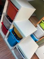 Wit/blauwe Ikea trofast opbergkast met bakken, Kinderen en Baby's, Kinderkamer | Commodes en Kasten, Ophalen, Zo goed als nieuw