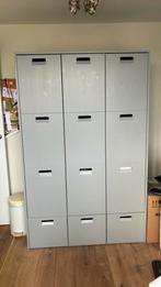 kast lichtblauw, Met deur(en), Gebruikt, 200 cm of meer, 25 tot 50 cm