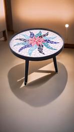 Bijzettafeltje mozaïek Bloem!, Ophalen, Minder dan 45 cm, Minder dan 55 cm, Rond