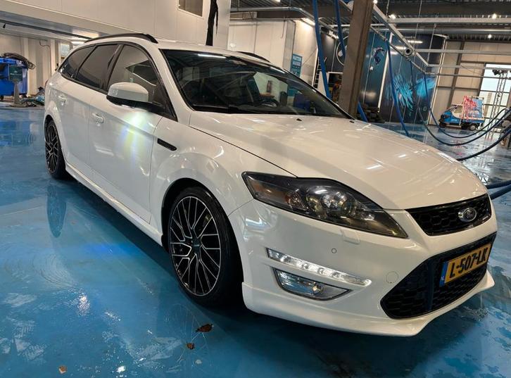 Ford Mondeo 2.0 16V Ecoboost 240pk 290pk Powershift 2014 Wit, Auto's, Ford, Particulier, Mondeo, ABS, Achteruitrijcamera, Adaptieve lichten