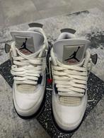 Air Jordan 4 Retro White/Midnight Navy -, Verzenden, Zo goed als nieuw, Wit