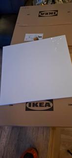 6x Hoogglans witte kastdeuren + 1 vitrinedeur (64x60cm), Ophalen, 25 tot 50 cm, Glas, 50 tot 100 cm