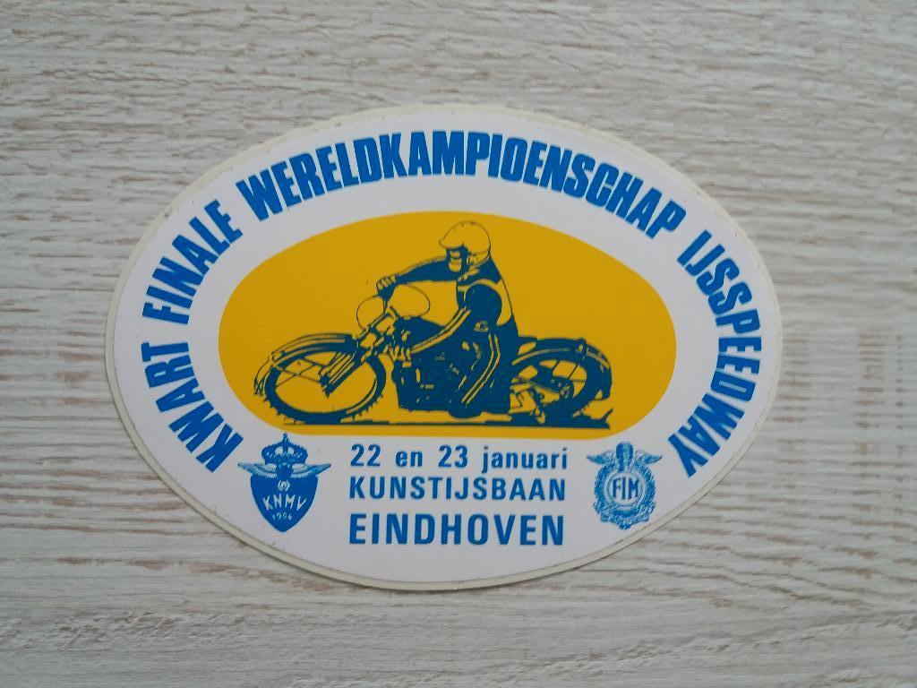 sticker kwart finale wereldkampioenschap ijsspeedway, Verzamelen, Stickers, Ophalen of Verzenden, Zo goed als nieuw, Sport