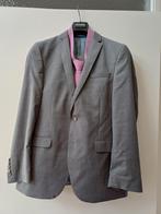 Grijs pak, maat 48, incl overhemd + stropdas, 1keer gedragen, Kleding | Heren, Kostuums en Colberts, Maat 48/50 (M), Ophalen of Verzenden