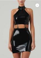 Latex  designer jurk nieuw maat L zwart, Verzenden, Zo goed als nieuw, Zwart, Overige typen