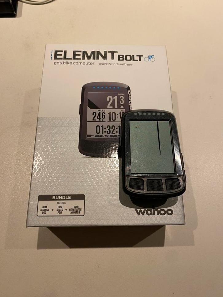 Wahoo Elemnt Bolt V1, Fietsen en Brommers, Fietsaccessoires | Fietscomputers, Gebruikt, Ophalen of Verzenden