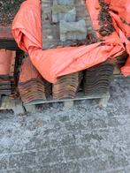 DW&S Dakpannen Bruin Engobe - 140 stuks, Doe-het-zelf en Verbouw, Dakpannen en Dakbedekking, Ophalen, Dakpannen, Gebruikt, 10 tot 15 m²