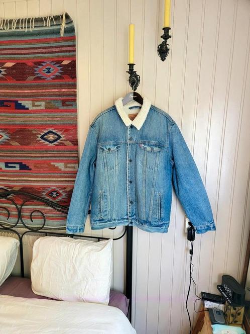 Fantastische, originele Levi's Teddy blue jeans jacket, XXL, Kleding | Heren, Jassen | Winter, Zo goed als nieuw, Overige maten