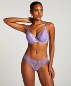 Hunkemöller Brazilian Kailey Paars en Zwart maat XS tm XL (9, Hunkemöller, Ophalen of Verzenden, Paars, Slip