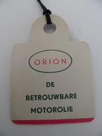 Orion motorolie Zaandam olieverversingskaartje, Verzamelen, Ophalen of Verzenden, Zo goed als nieuw, Gebruiksvoorwerp