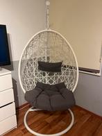 Hangstoel, Huis en Inrichting, Stoelen, Ophalen, Gebruikt, Wit, Stof