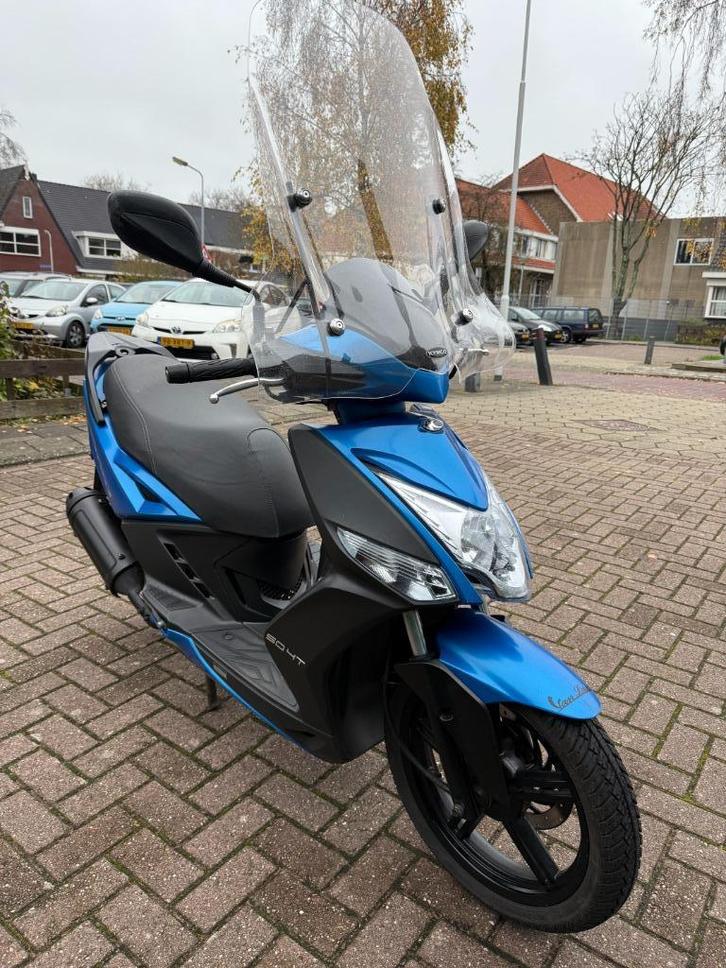 Kymco Agility 16+ snor mat blauw 4t 25km hoog windscherm, Fietsen en Brommers, Scooters | Kymco, Zo goed als nieuw, Agility, Maximaal 25 km/u