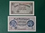 2 , 5 Reichsmark Duitsland WWII set aUNC, Postzegels en Munten, Bankbiljetten | Europa | Niet-Eurobiljetten, Ophalen of Verzenden