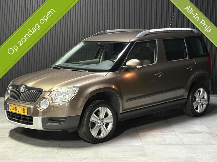 Skoda Yeti 1.4 TSI Ambition - Trekhaak - Multimedia - Parkee, Auto's, Skoda, Bedrijf, Te koop, Yeti, ABS, Airbags, Airconditioning