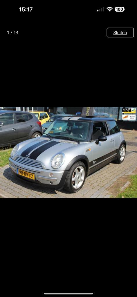 Mini 1.6 16V Chili Cooper BJ 2002 Panorama dak lm velgen, Auto's, Mini, Particulier, Cooper, Aangepast voor mindervaliden, ABS