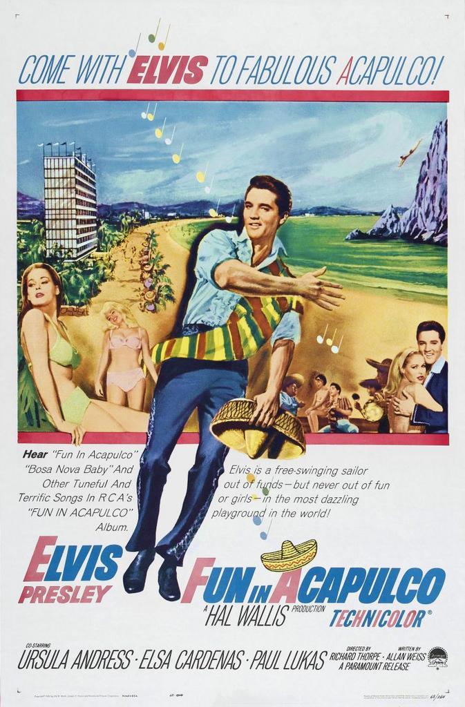 3. Fun in Acapulco, Elvis Presley, Ursula Andress (1963)., Cd's en Dvd's, Dvd's | Klassiekers, Ophalen of Verzenden