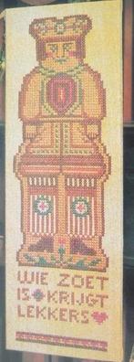 Borduurpatroon Speculaasplank Wie zoet is  .......nr 8815, Verzenden, Nieuw, Handborduren, Patroon