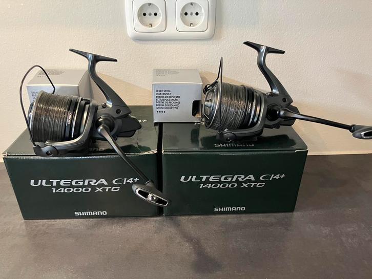 2 stuks Shimano Ultegra 14000 XTC CI4 (als nieuw!), Watersport en Boten, Hengelsport | Karpervissen, Zo goed als nieuw, Ophalen of Verzenden
