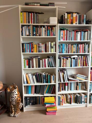 Billy boekenkasten ikea, 3 stuks en 2 verhogers/extra plank - afbeelding 4