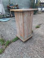 Steigerhout statafel. Verrijdbaar! 58x60x110cm, Huis en Inrichting, Tafels | Statafels, Ophalen, Gebruikt