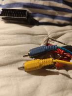 Scart Kabel met RCA Connectoren, Ophalen of Verzenden, Gebruikt, Minder dan 2 meter, Scartkabel