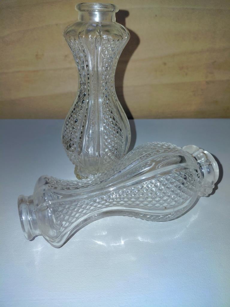 Glazen Kroonluchter Onderdelen - 17cm, Antiek en Kunst, Ophalen of Verzenden