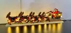 Kerstman slee met 8 rendieren. 23cm, Diversen, Kerst, Ophalen, Zo goed als nieuw