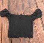 Zwarte crop top, Divided, Zwart, Ophalen of Verzenden, Korte mouw