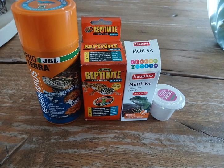 Schildpadden voer,vitamines en kalk