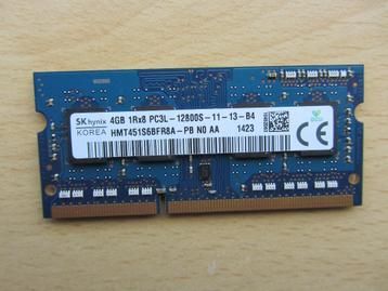 Hynix 4GB PC3-12800 DDR3-1600MHz non-ECC Unbuffered CL11 204