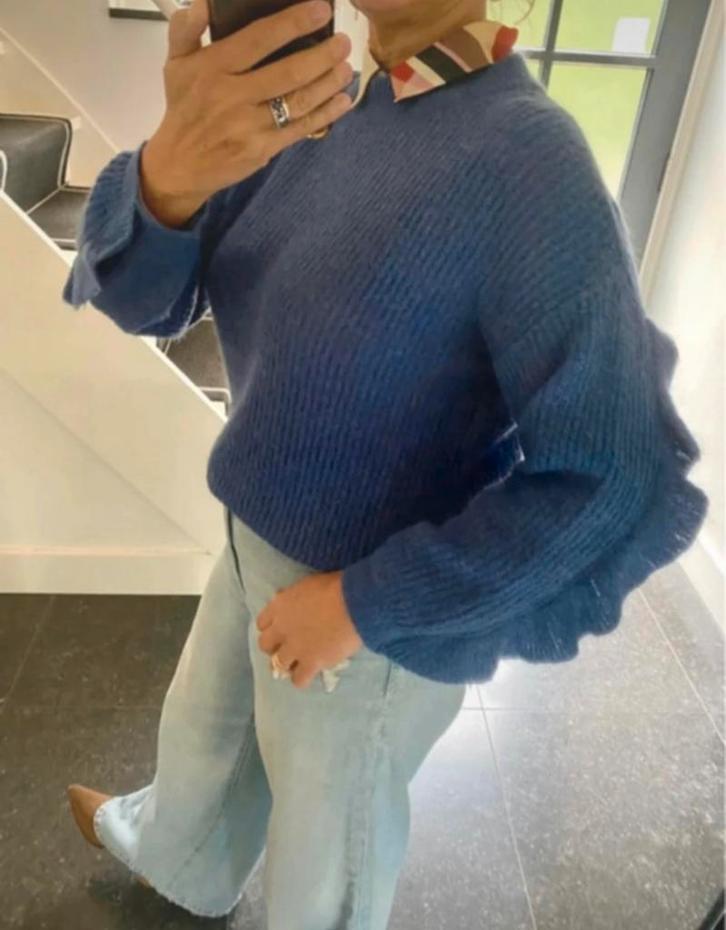Essentiel Antwerp, super mooie en aparte mohair trui, XS/S/M, Kleding | Dames, Truien en Vesten, Nieuw, Maat 38/40 (M), Blauw