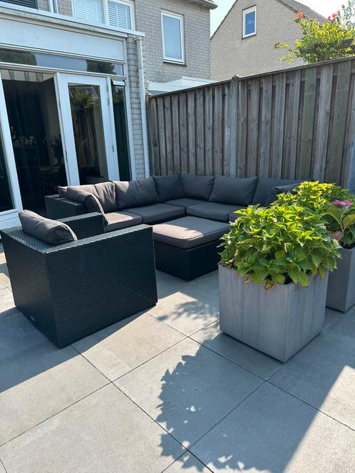 Degelijke loungeset van het merk Royal Patio, Tuin en Terras, Tuinsets en Loungesets, Gebruikt, Loungeset, Wicker, 6 zitplaatsen