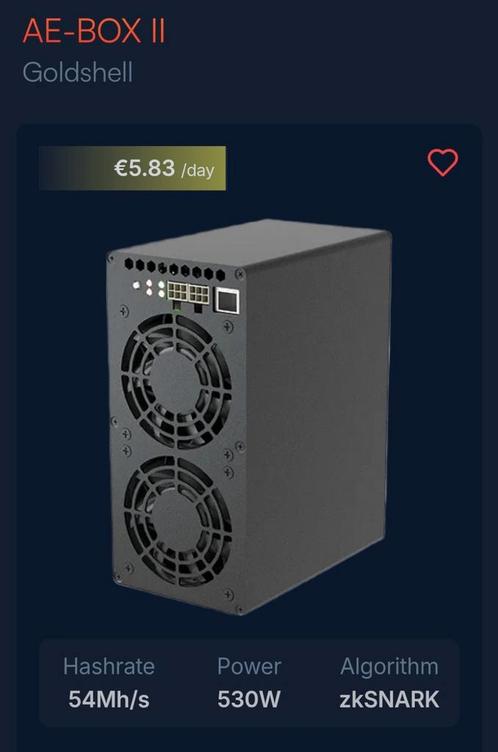 Crypto miner AE box 2. Aleo miner DEAL, Computers en Software, Interne voedingen, Nieuw, Ophalen of Verzenden