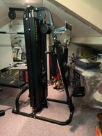 Kettler fitnessstation met 100kg gewichten, Sport en Fitness, Fitnessapparatuur, Krachtstation, Metaal, Rug, Zo goed als nieuw