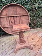 Houten Oosterse Brocante Tafel - Ø150cm - Opknapper, Gebruikt, 100 tot 150 cm, Ophalen of Verzenden, Boho Brocante