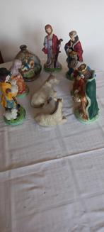 Kerststal 10-delig Biscuit Porselein, Diversen, Kerst, Ophalen of Verzenden