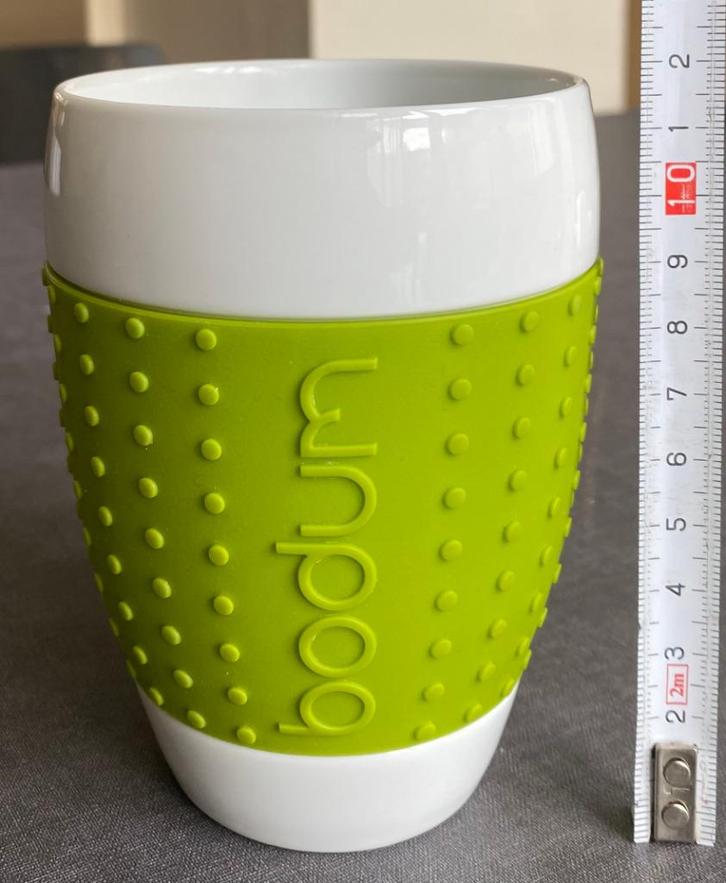 Mok Bodum, groen, Huis en Inrichting, Keuken | Servies, Nieuw, Kop(pen) en/of Schotel(s), Overige stijlen, Porselein, Ophalen