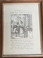 Ingelijste prent “De Brillemaaker” van Jan Luyken 1649-1712, Antiek en Kunst, Ophalen of Verzenden